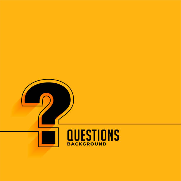 żółty szablon znaku zapytania pomocy i obsługi technicznej - question mark stock illustrations