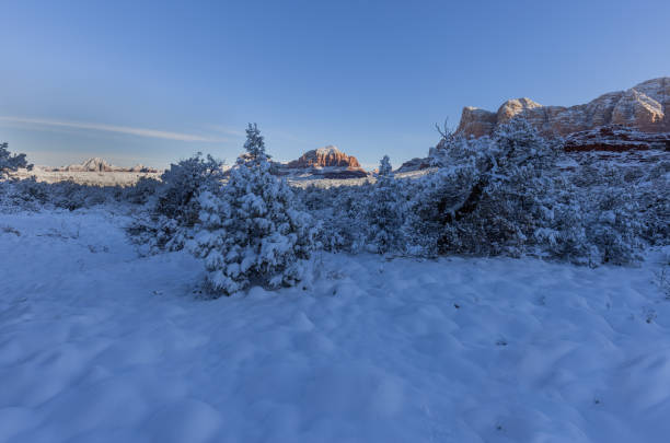 istock Sedona Arizona Snow Covered Landscape 1299457224