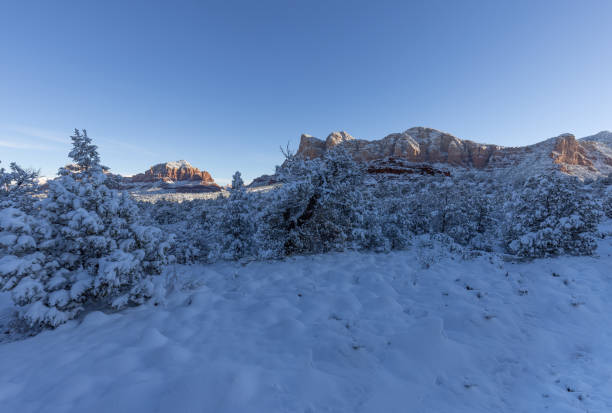istock Sedona Arizona Snow Covered Landscape 1299457226