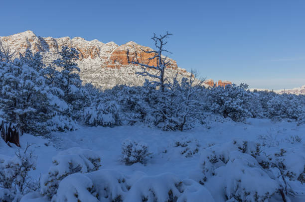 istock Sedona Arizona Snow Covered Landscape 1299457579