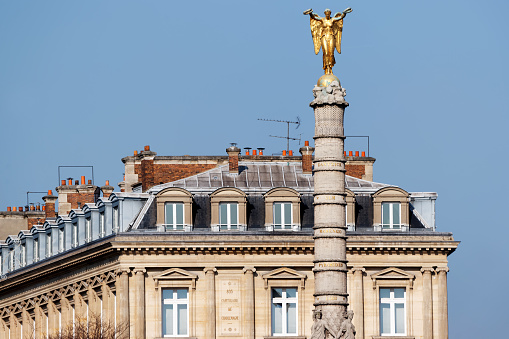 SColumn of the Chatelet square in Paris 1th arrondissement