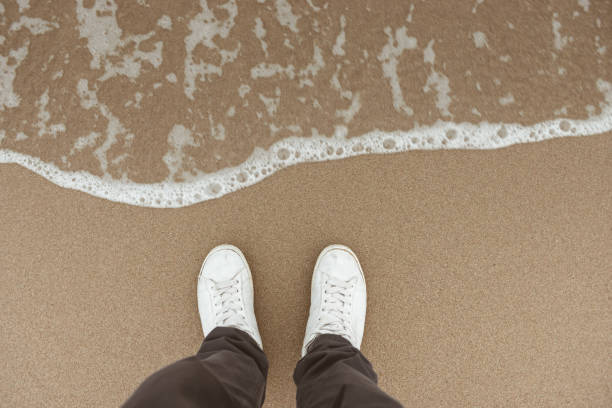 shoes on the sand