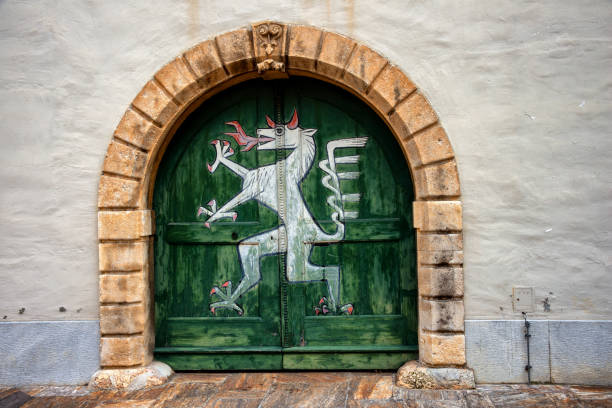 Landhaus door, Graz, Austria 02.07.2018