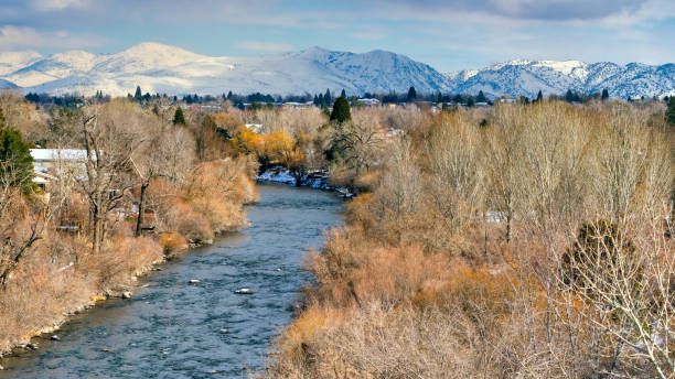 istock Truckee River in Reno Nevada in winter. 1299470487