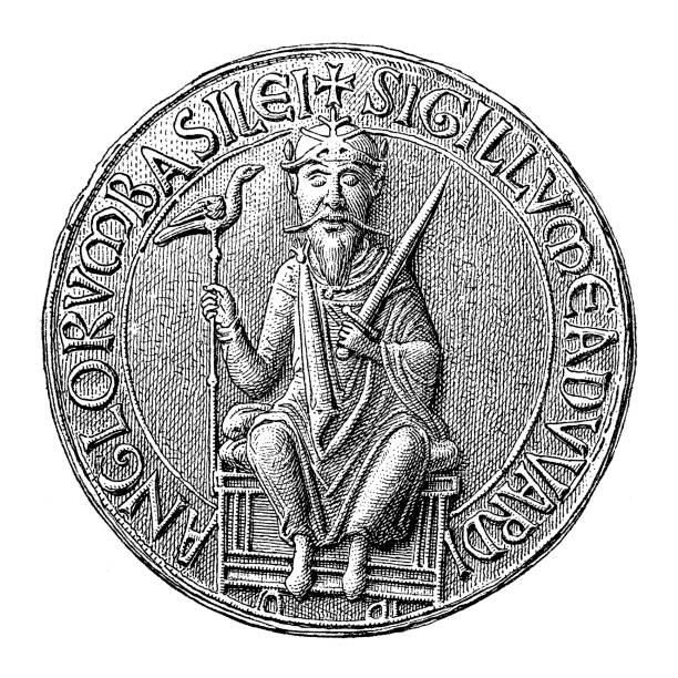 siegel eduards des bekenners - edward the confessor stock-grafiken, -clipart, -cartoons und -symbole