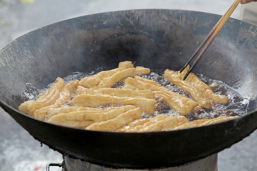 A crispy and tempting deep-fried chicken chop