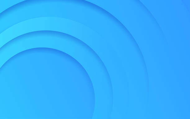 추상 원 레이어 배경 - abstract backgrounds blue circle stock illustrations
