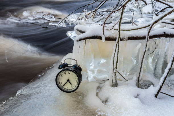 istock The time that shows that the cold month in January 1299489187