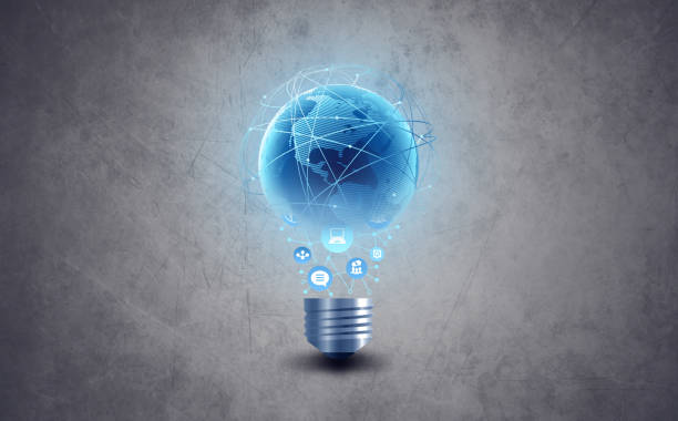 istock Bulb with eco and business icons 1299491379