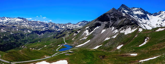 Beautiful landscape of Grossglockner Hochalpenstrasse - Scenic Alpine Road in Austria