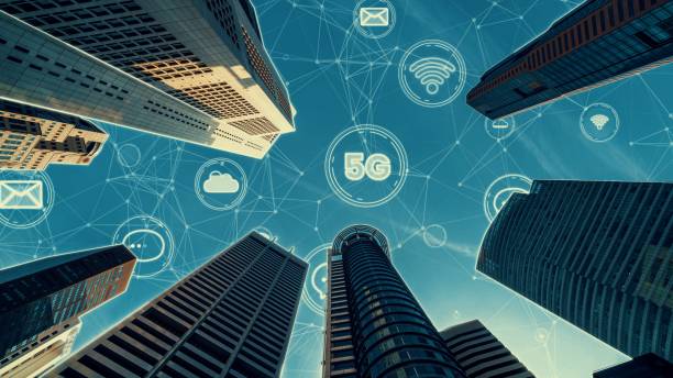 istock Smart digital city with globalization abstract graphic showing connection network 1299497494