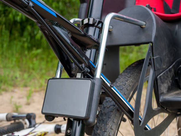 istock modern child bicycle seat attachment system, safe transportation of children 1299497625