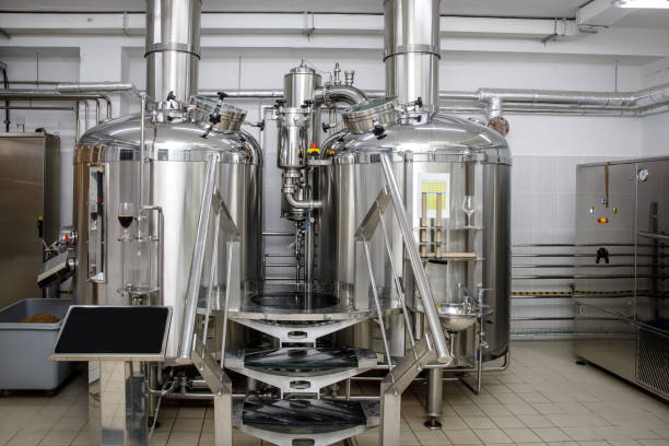 istock Equipment for brewing beer. Craft beer production 1299504451