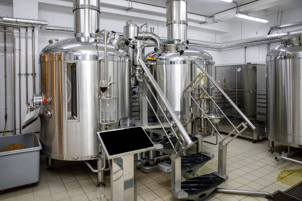 istock Equipment for brewing beer. Craft beer production 1299504464