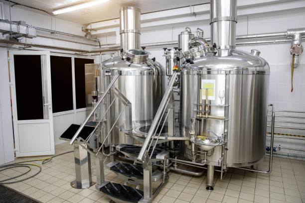 istock Equipment for brewing beer. Craft beer production 1299504466