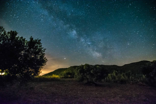 istock The milky way night landscape 1299505814