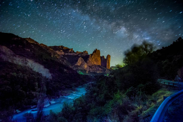 istock The milky way night landscape 1299505833
