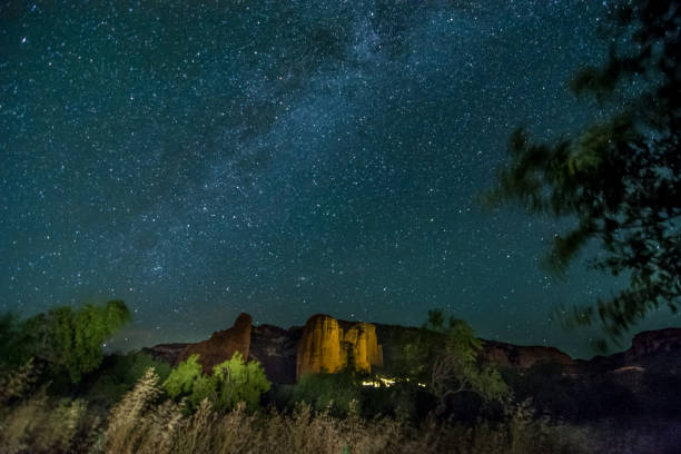 istock The milky way night landscape 1299505870