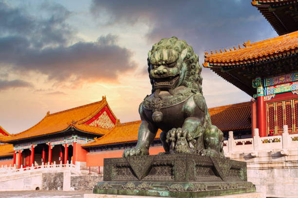 istock The Forbidden City with Galaxy in Beijing, China 1299515594