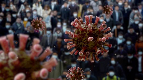 istock Coronavirus outbreak infecting respiratory system. Covid 19 public transport 1299521264