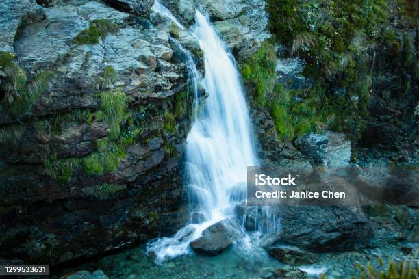 Routeburn Falls On Day 2 Of Routeburn Track South Island New Zealand Stock Photo - Download Image Now