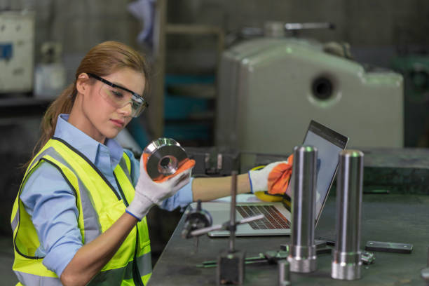 istock Inspector examing the product in factory work shop 1299544071