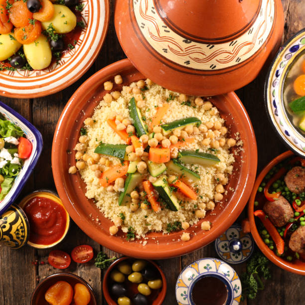 istock selection of moroccan dish- top view 1299546059