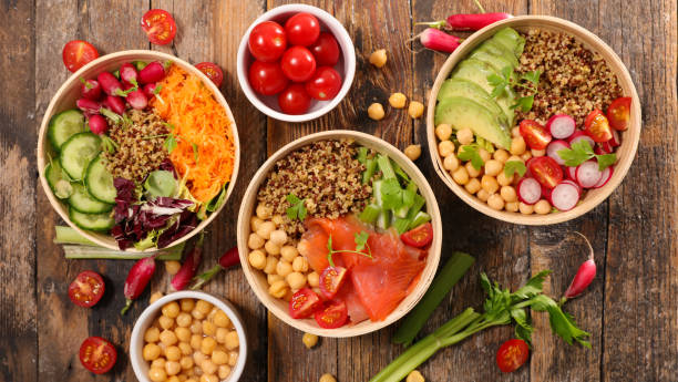 istock buddha bowl- vegetarian salad in bowl 1299546747