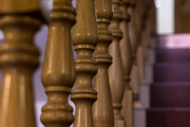 istock wooden balustrades and stairs 1299547800