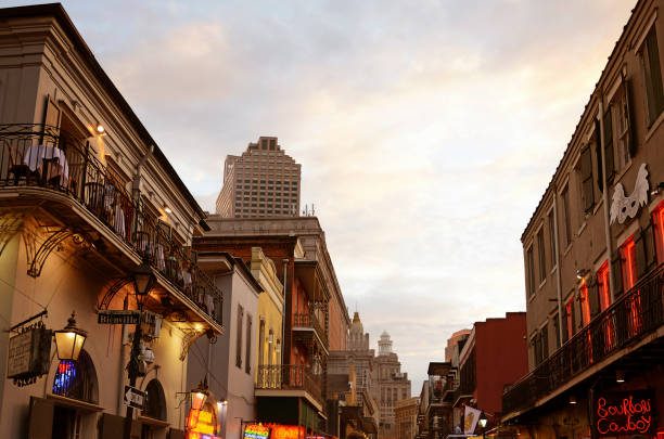 istock Bourbon street, New Orleans. 1299550557