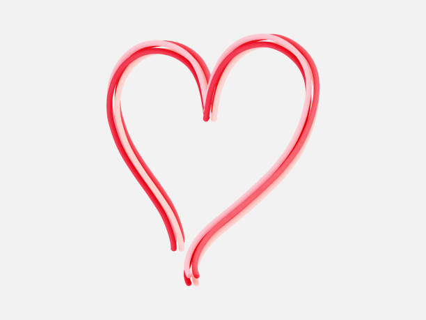 istock Hand drawn hearts. Design elements for Valentine's day. Handdrawn rough marker hearts isolated on white background. Vector illustration for your graphic design 1299553790