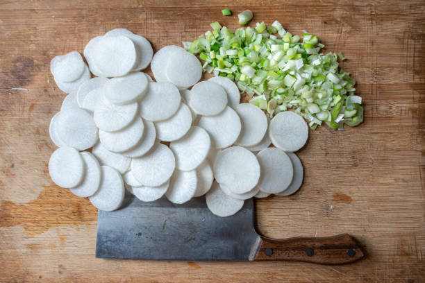istock Vegetables on wooden board; healthy eating concept; radish 1299561333