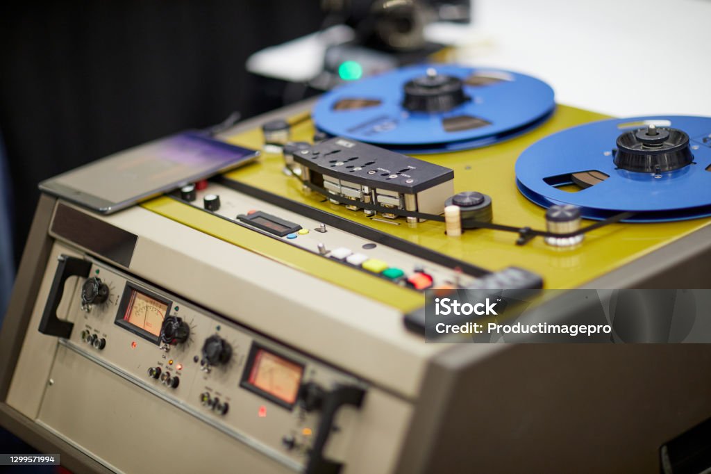 Recorder For Machine Professional Studio Analog Tape Machine Music Recorder Stock Photo ...