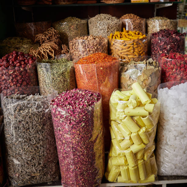 istock Dried Spices and Teas at Bazaar Market 1299574992