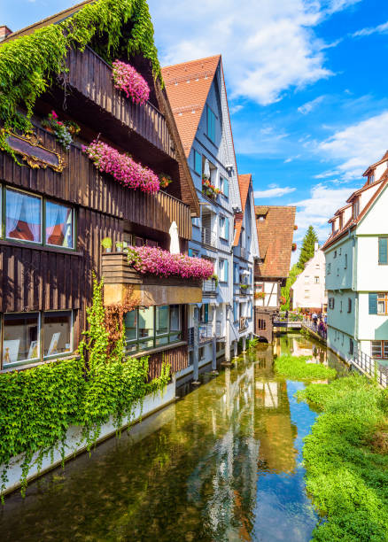 istock Old street in Ulm city, Germany 1299576062