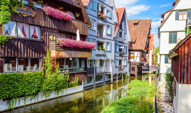 Old street in Ulm city, Germany