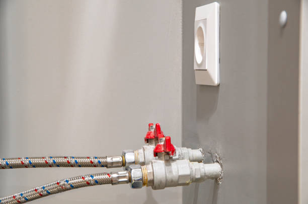 istock Elements for connecting a home heater to the water supply system 1299580775