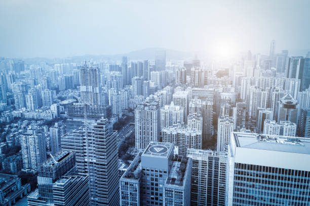 istock Aerial photography Guangzhou CBD modern architectural landscape 1299581077