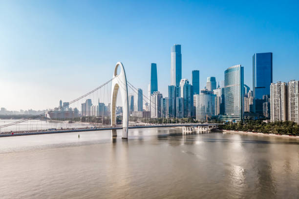 istock Aerial photography Guangzhou CBD modern architectural landscape 1299581798