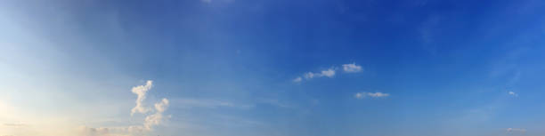 istock Panorama sky with beautiful cloud on a sunny day. 1299582934