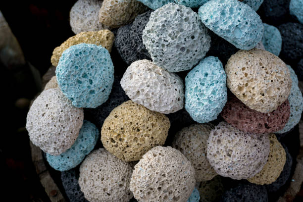 istock Texture of colored pumice stones for foot care 1299584045
