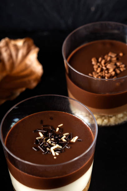 istock Chocolate dessert in glasses 1299584240