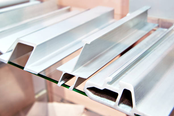 istock Samples of aluminum alloy profiles 1299584441