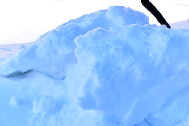 istock Snowy surface in winter with shadows in the evening 1299586510