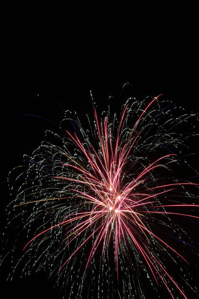istock Beautiful fireworks display on New Year's Eve 1299587687