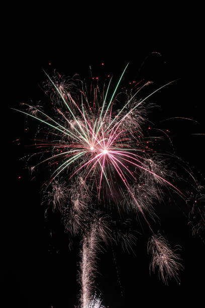 istock Beautiful fireworks display on New Year's Eve 1299587805