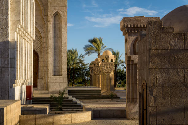 istock Fragment details of large mosque Islamic religion 1299589057