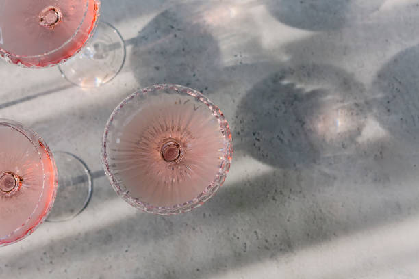 istock Glasses on champagne near ice cubes 1299593992