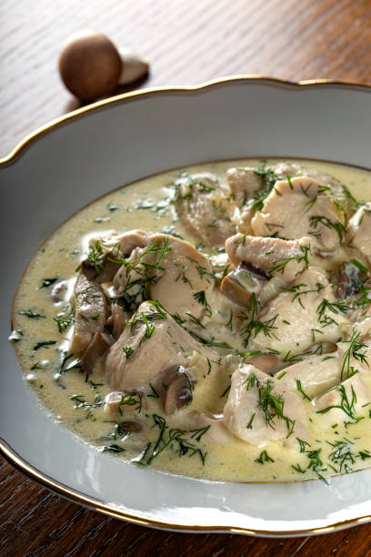 istock chicken with mushrooms, cream and herbs 1299602975