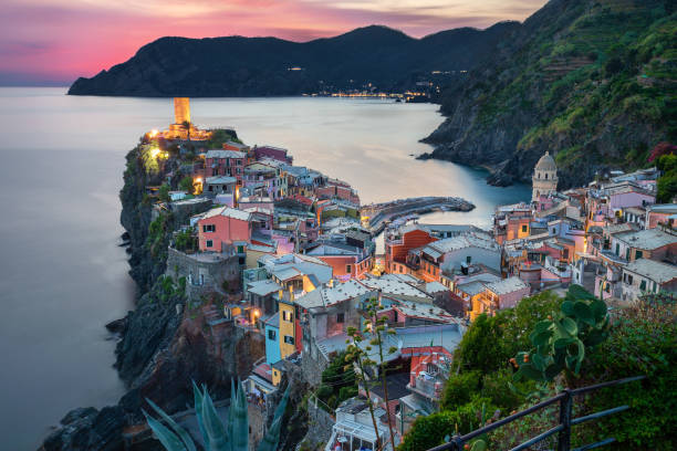 istock Village of Vernazza at Sunset (Cinque Terre) 1299606039